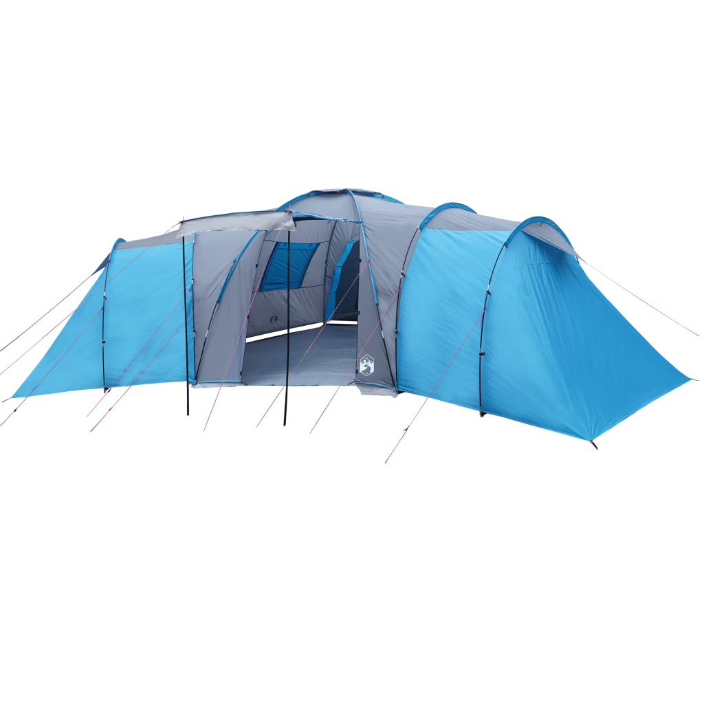 vidaXL Family Tent Dome 12-Person Blue Waterproof