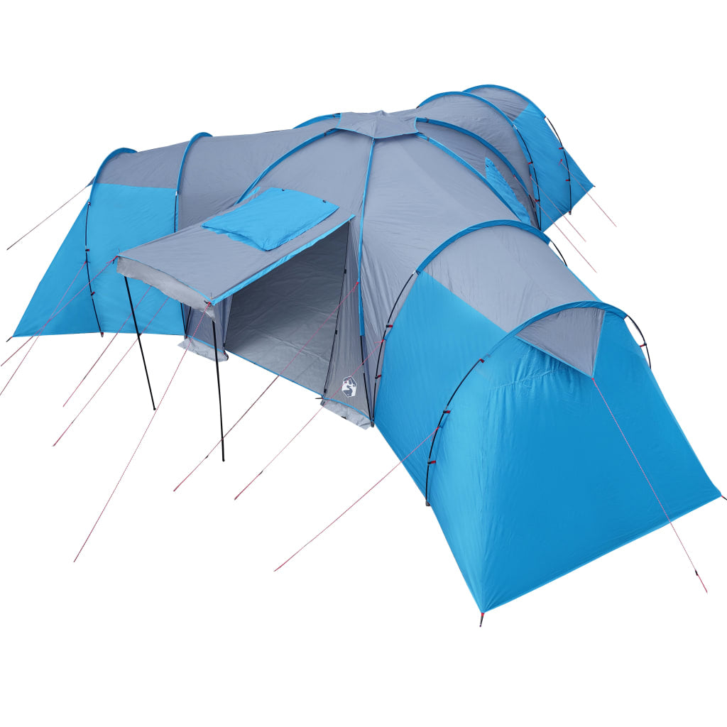 vidaXL Family Tent Dome 12-Person Blue Waterproof