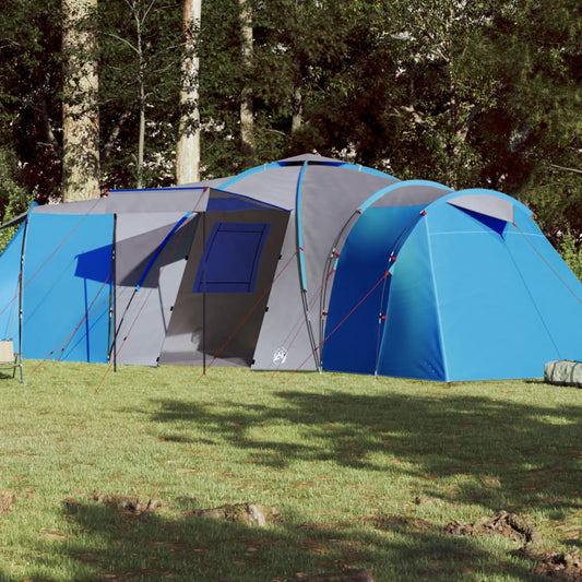 vidaXL Family Tent Dome 12-Person Blue Waterproof