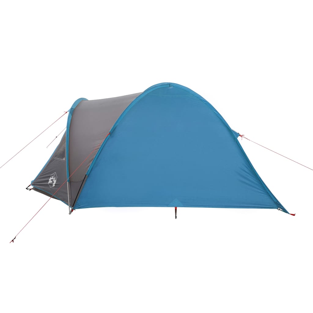 vidaXL Camping Tent Dome 4-Person Blue Waterproof