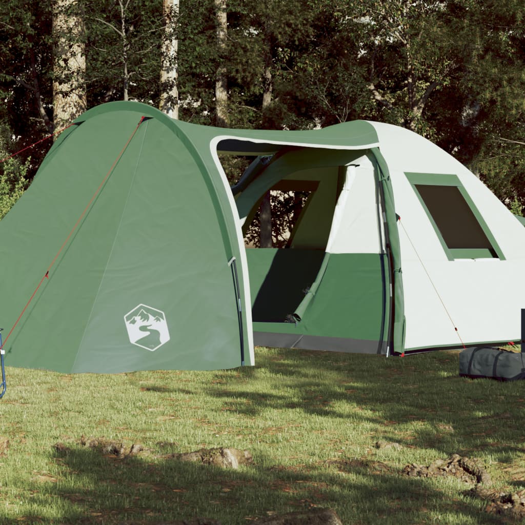 vidaXL Family Tent Dome 6-Person Green Waterproof