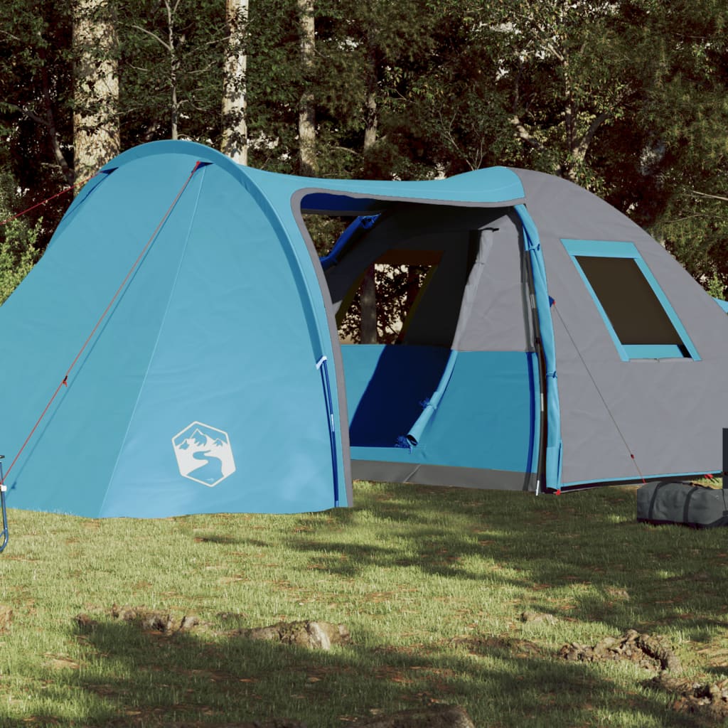 vidaXL Family Tent Dome 6-Person Blue Waterproof