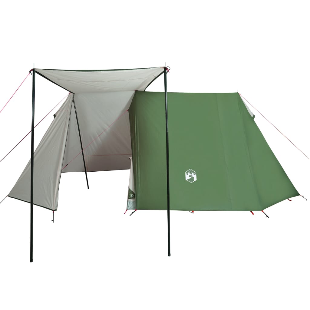 vidaXL Camping Tent 3-Person Green Waterproof