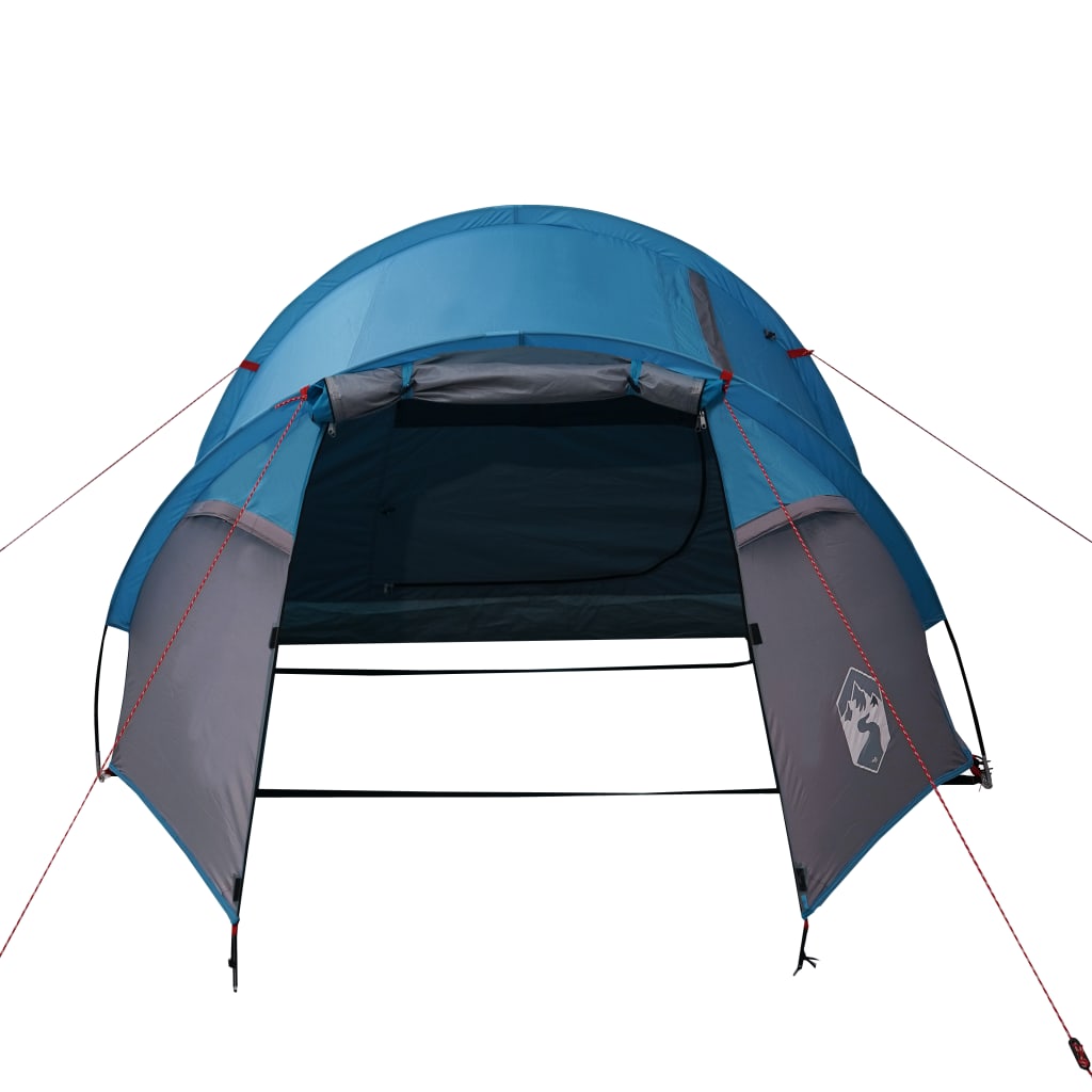 vidaXL Camping Tent Tunnel 2-Person Blue Waterproof