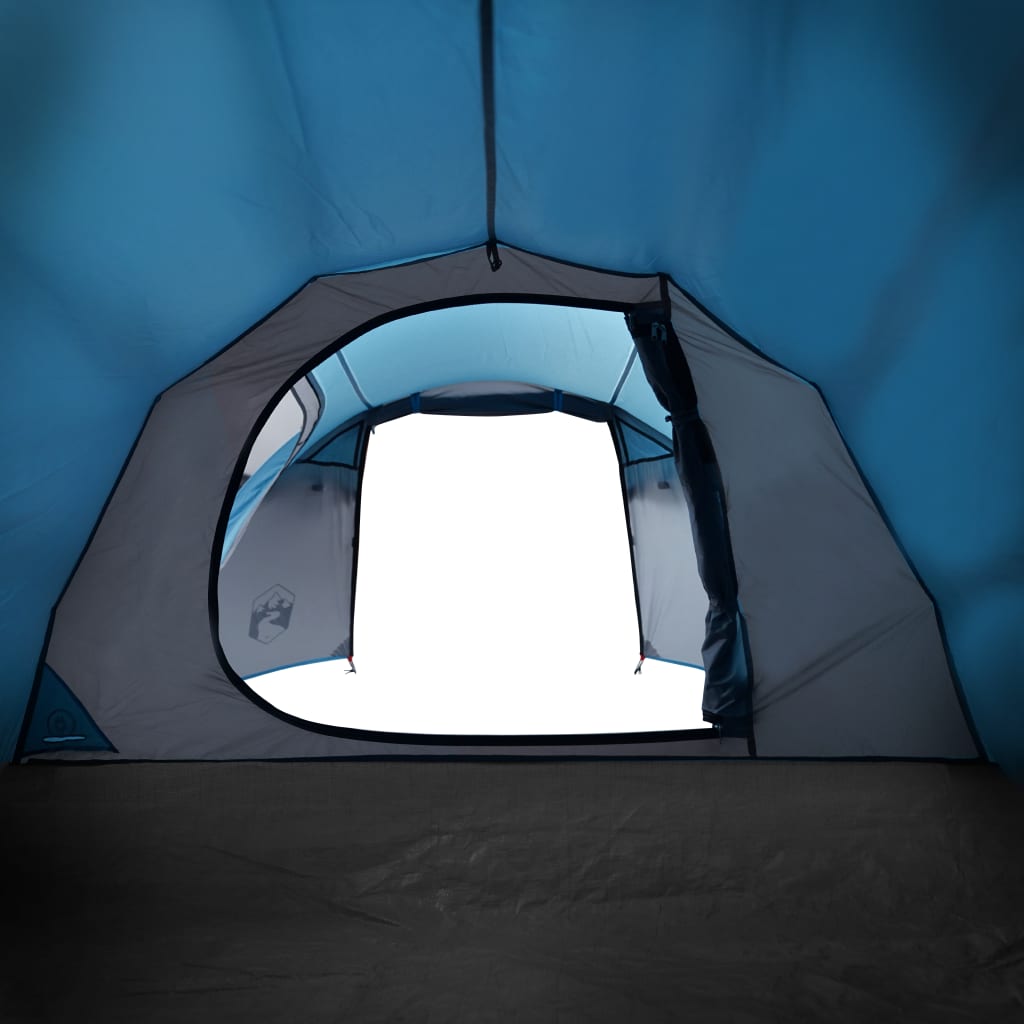 vidaXL Camping Tent Tunnel 2-Person Blue Waterproof