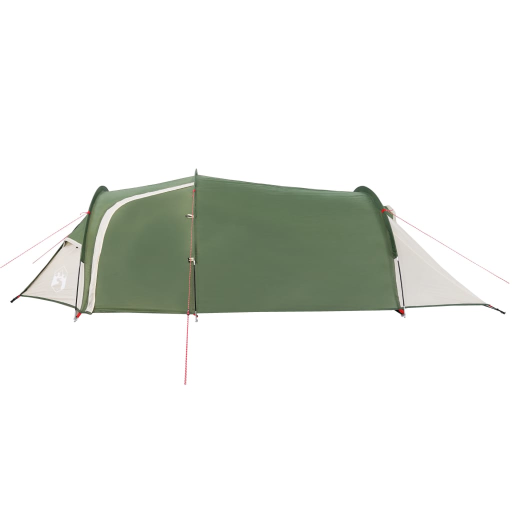 vidaXL Camping Tent Tunnel 3-Person Green Waterproof