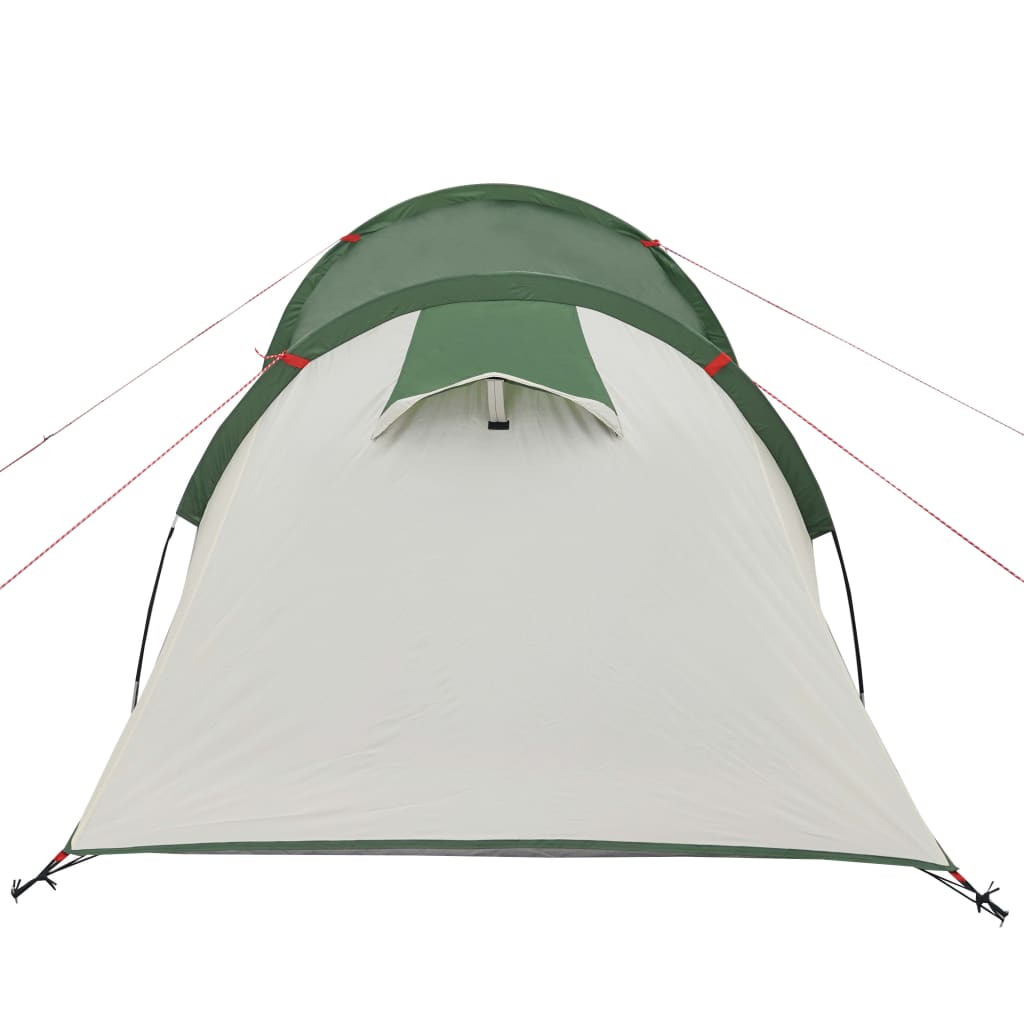 vidaXL Camping Tent Tunnel 3-Person Green Waterproof