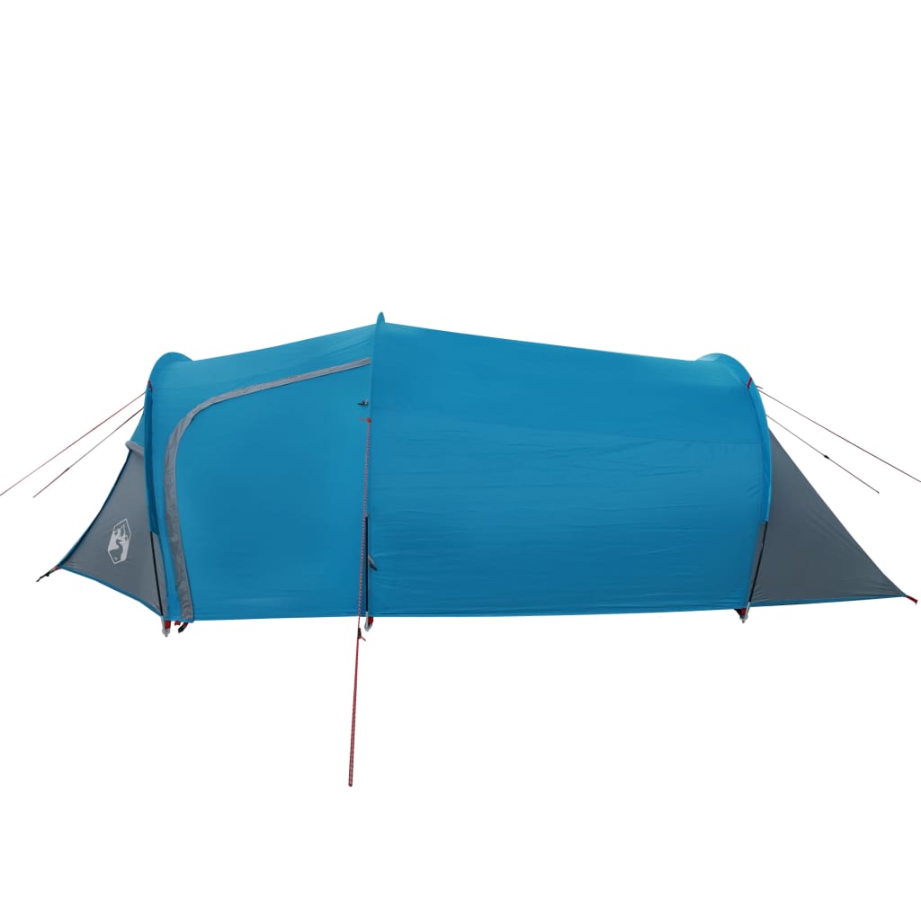 vidaXL Camping Tent Tunnel 3-Person Blue Waterproof