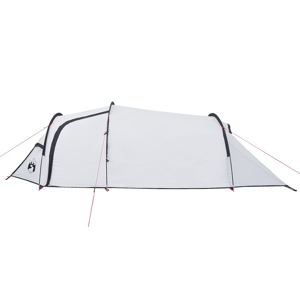 vidaXL Camping Tent Tunnel 3-Person White Blackout Fabric Waterproof