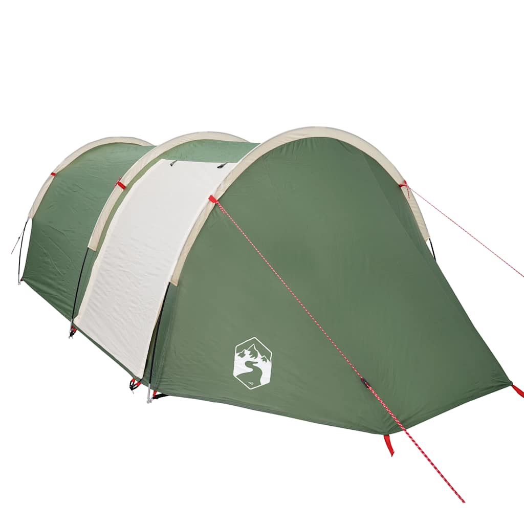 vidaXL Camping Tent Tunnel 4-Person Green Waterproof