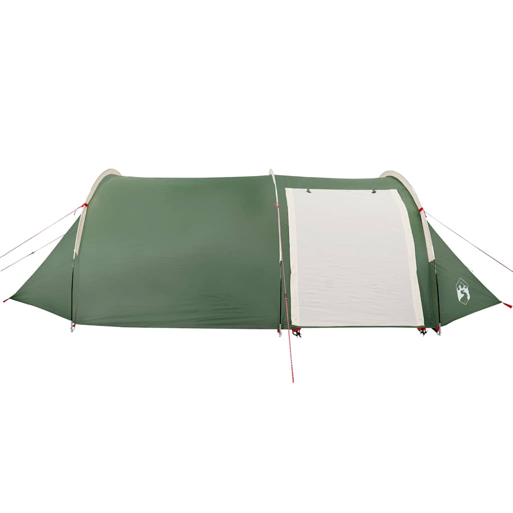 vidaXL Camping Tent Tunnel 4-Person Green Waterproof