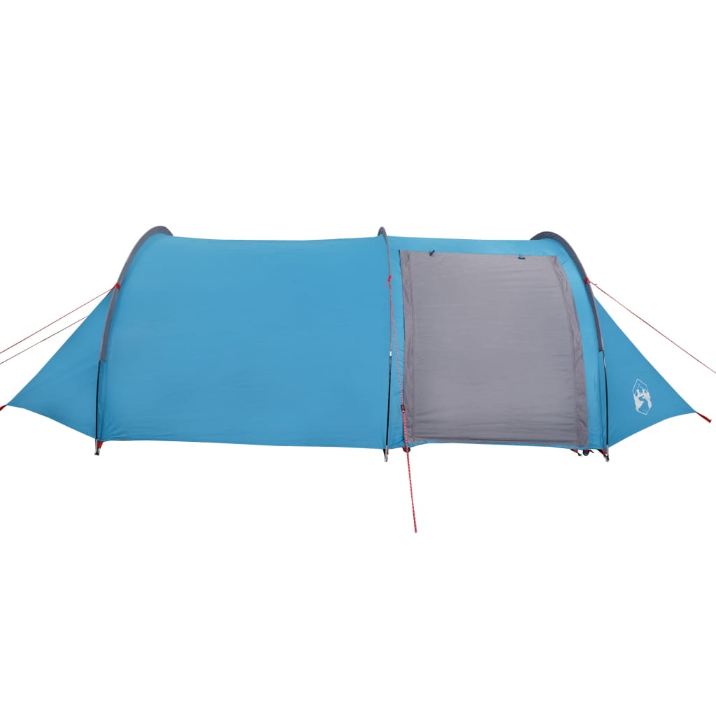 vidaXL Camping Tent Tunnel 4-Person Blue Waterproof