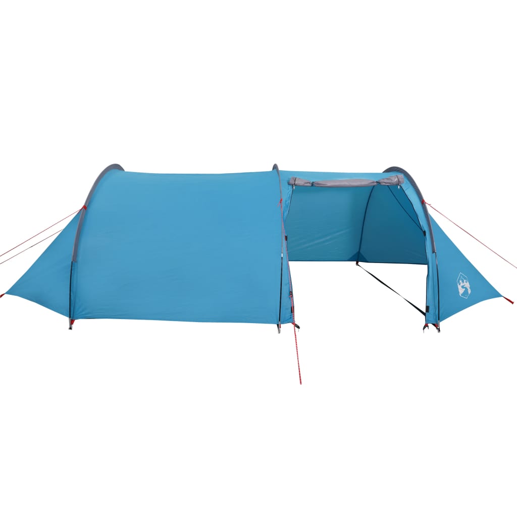 vidaXL Camping Tent Tunnel 4-Person Blue Waterproof