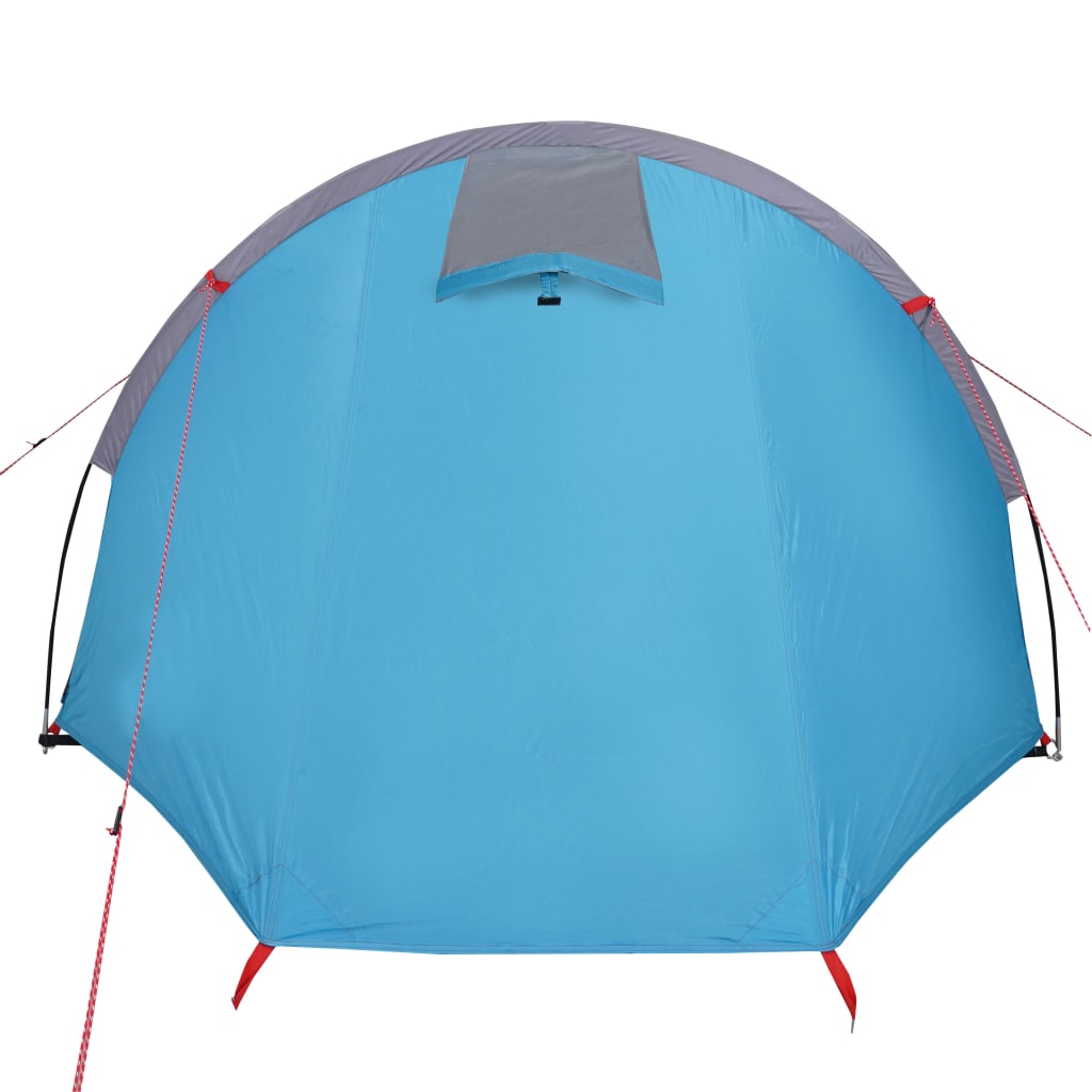 vidaXL Camping Tent Tunnel 4-Person Blue Waterproof