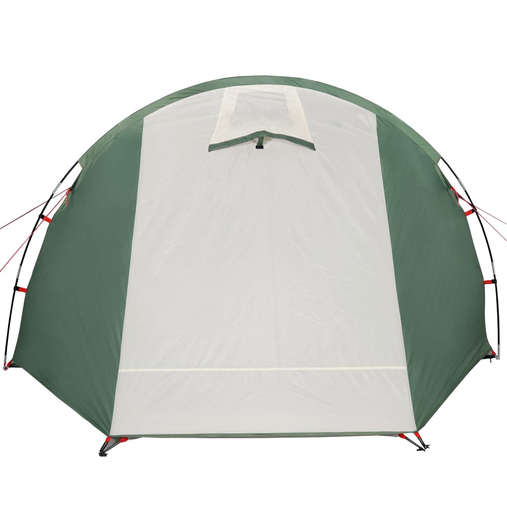 vidaXL Camping Tent Tunnel 4-Person Green Waterproof