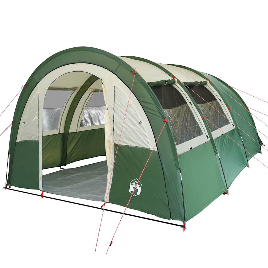 Camping Tent Tunnel 4-Person Green Waterproof