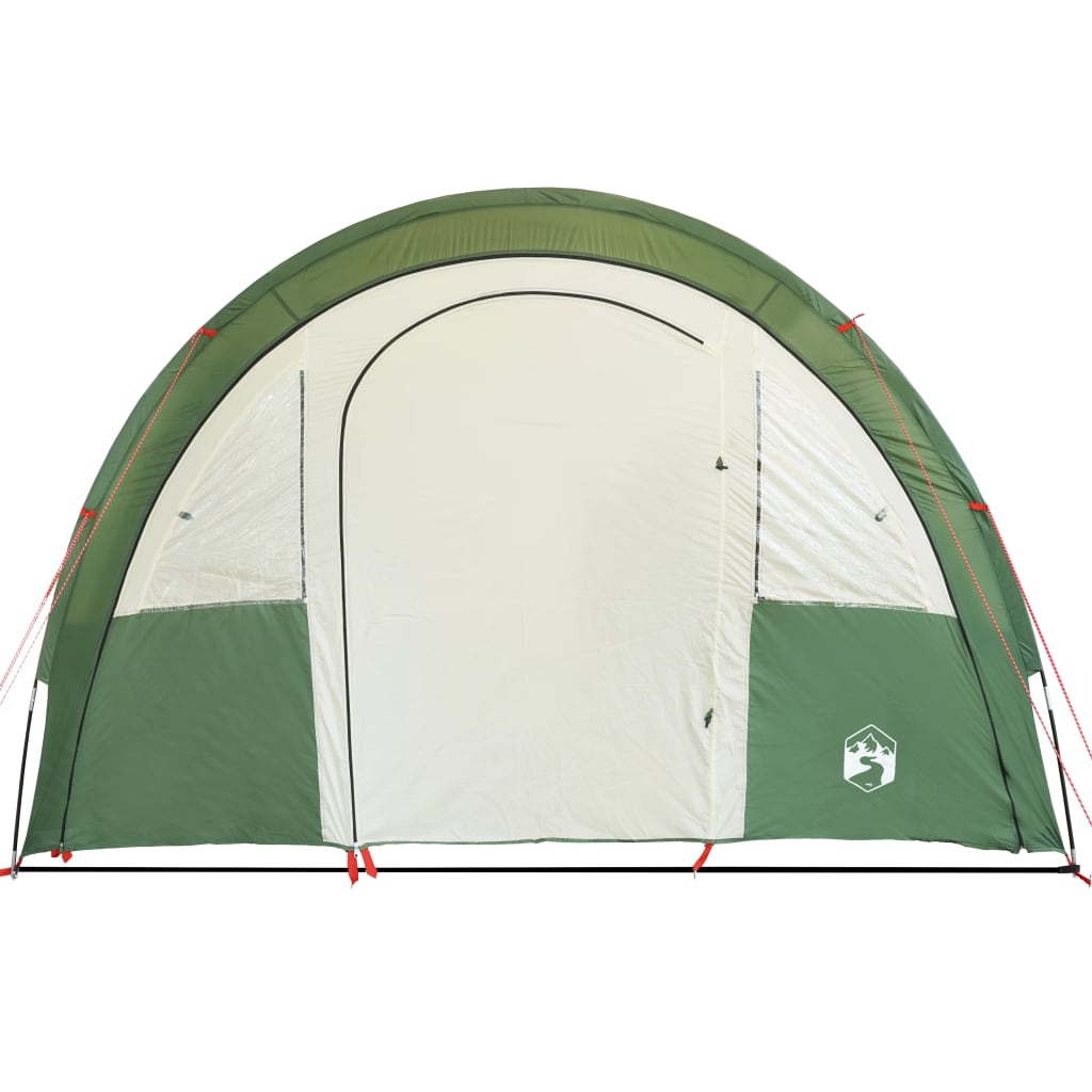 vidaXL Camping Tent Tunnel 4-Person Green Waterproof