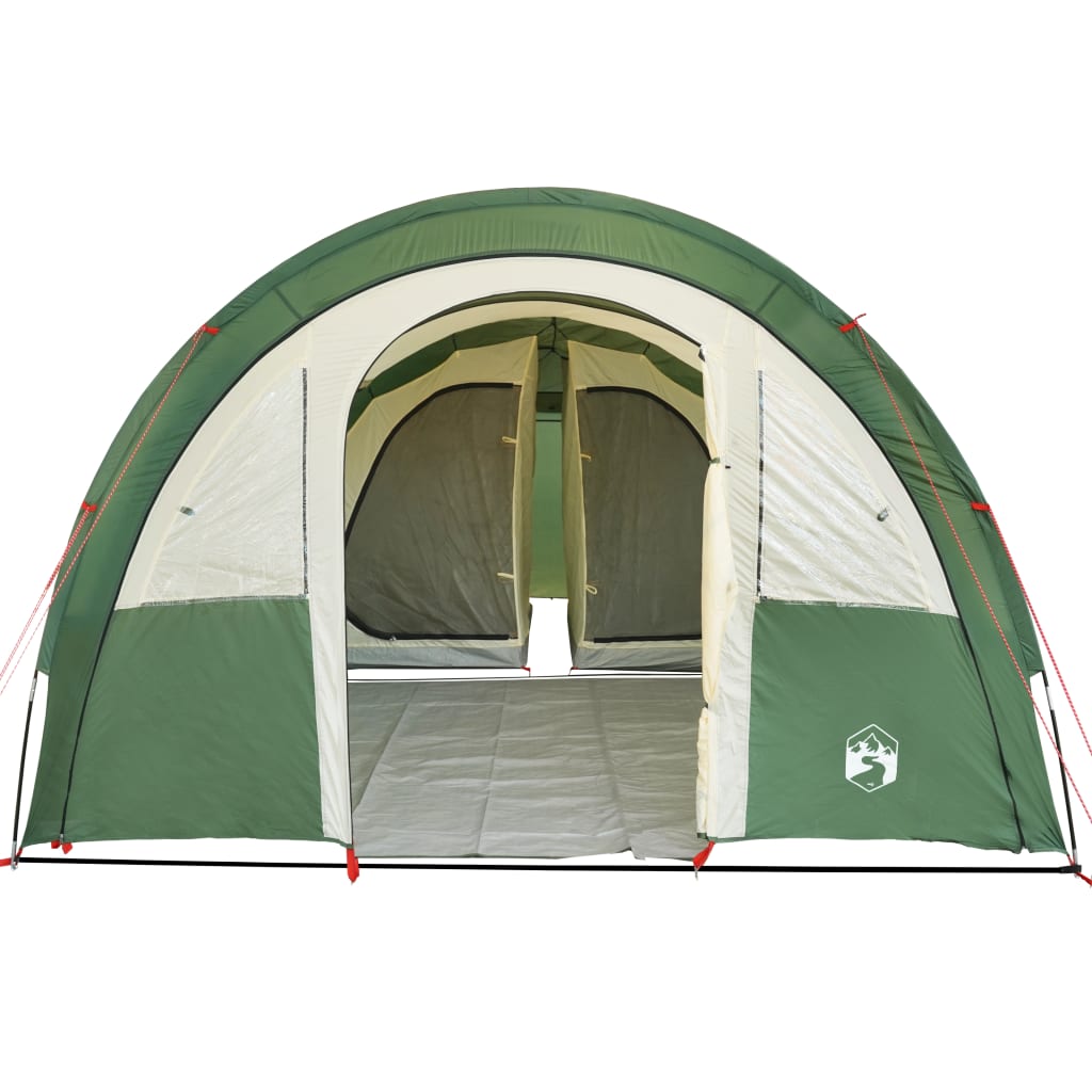 vidaXL Camping Tent Tunnel 4-Person Green Waterproof