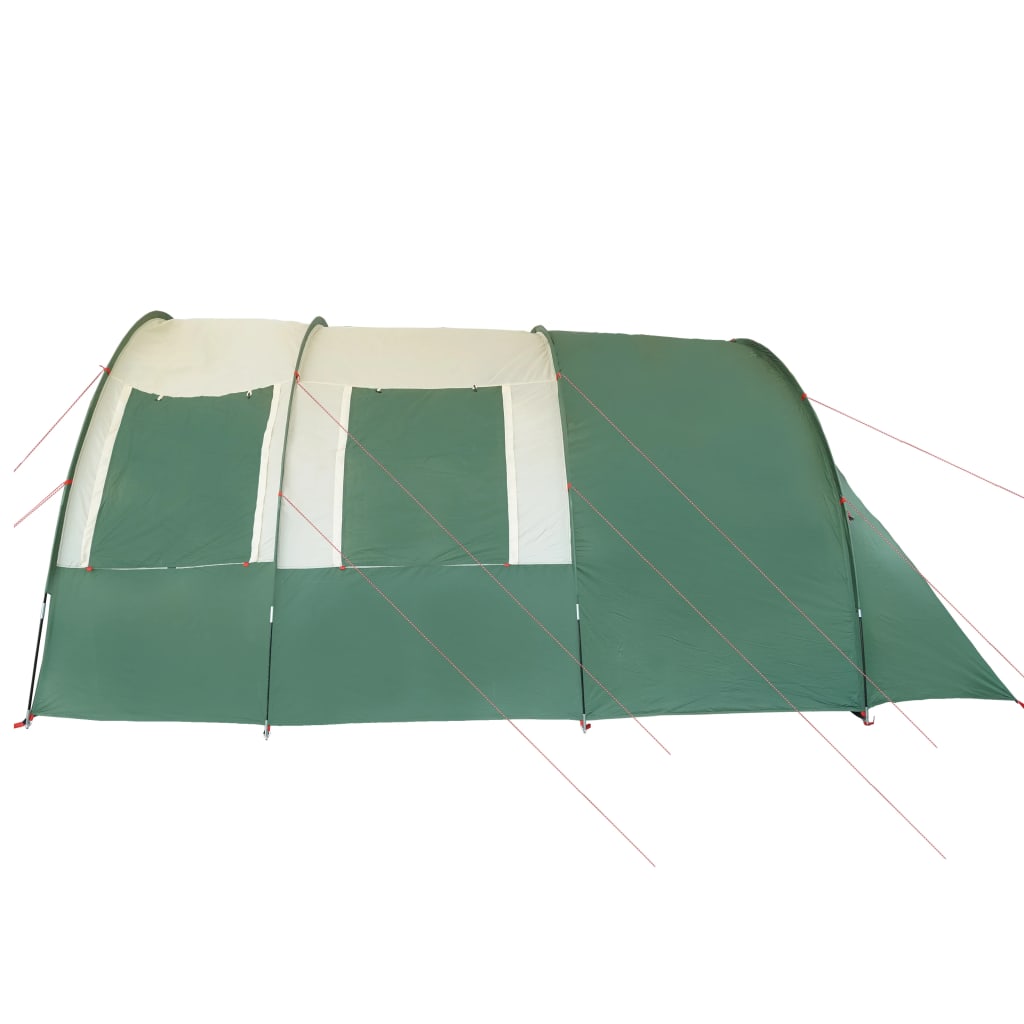 vidaXL Camping Tent Tunnel 4-Person Green Waterproof