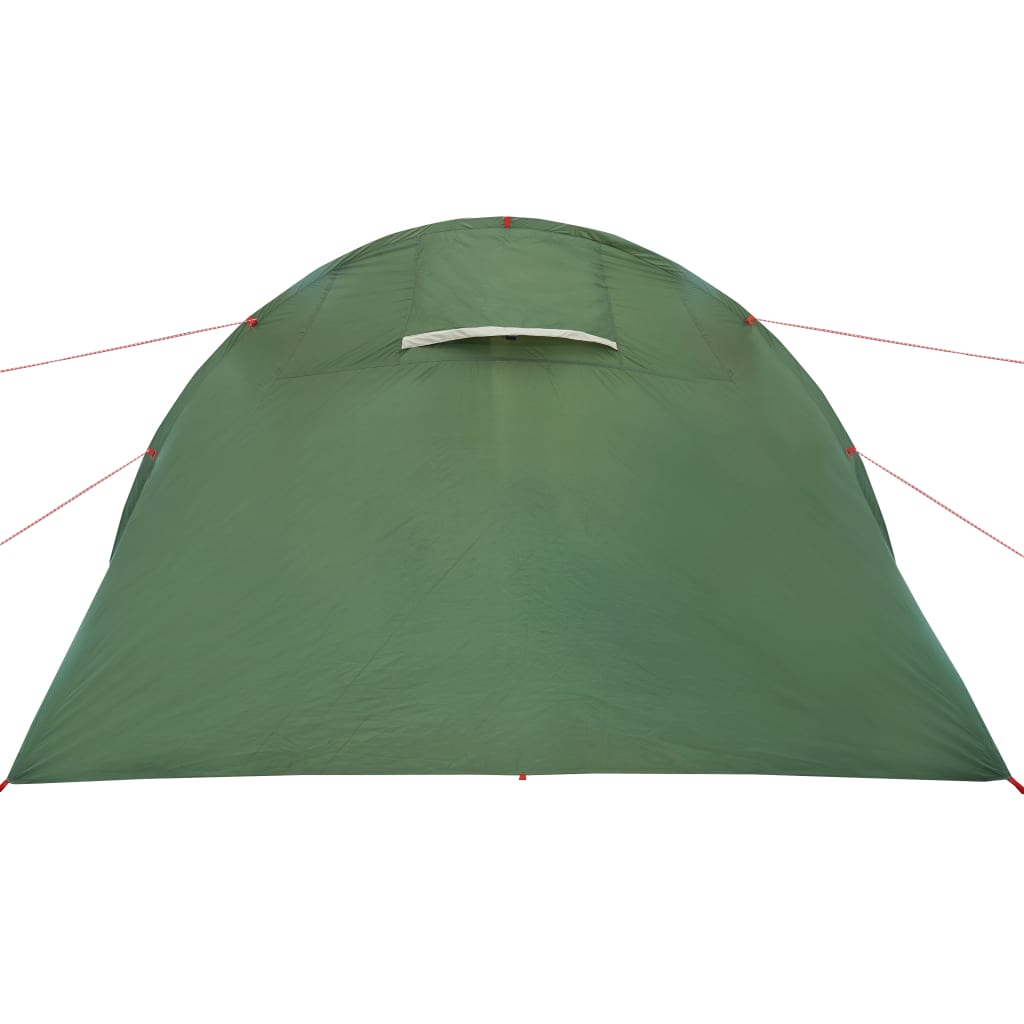 vidaXL Camping Tent Tunnel 4-Person Green Waterproof