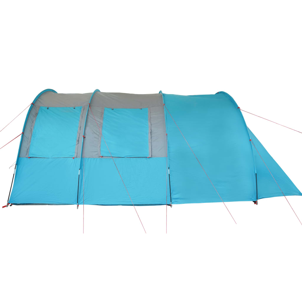 vidaXL Camping Tent Tunnel 4-Person Blue Waterproof