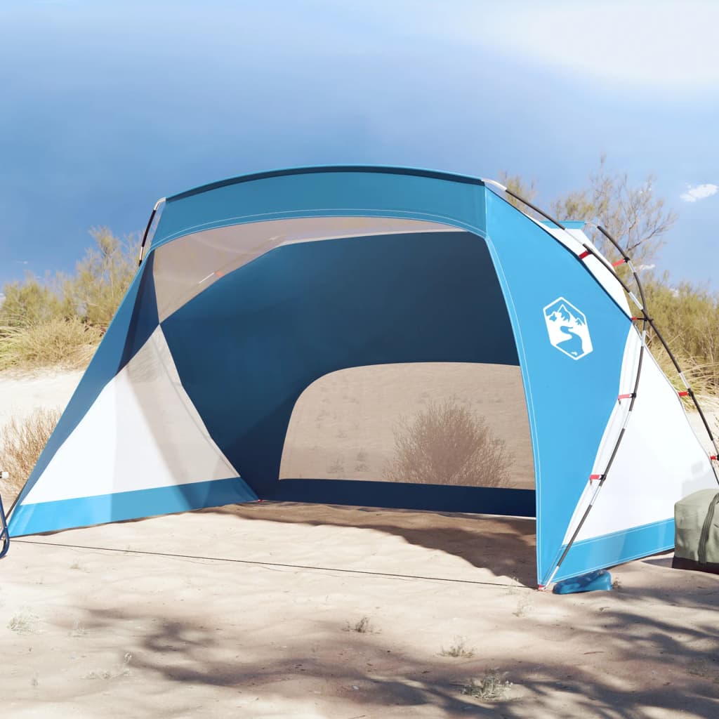 vidaXL Beach Tent Azure Blue 274x178x170/148 cm 185T Polyester