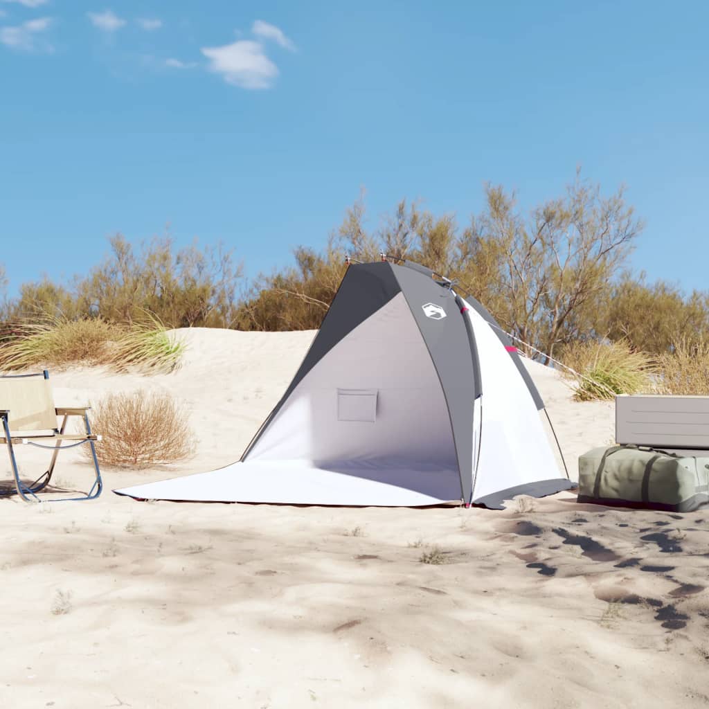 vidaXL Beach Tent Grey 268x223x125 cm 185T Polyester