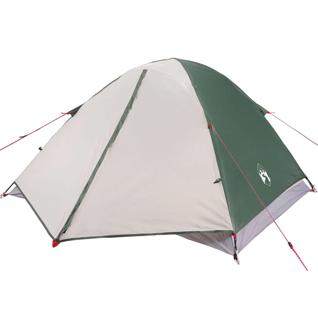 vidaXL Camping Tent Dome 3-Person Green Waterproof