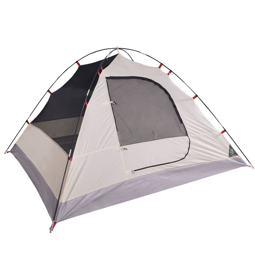 vidaXL Camping Tent Dome 3-Person Green Waterproof