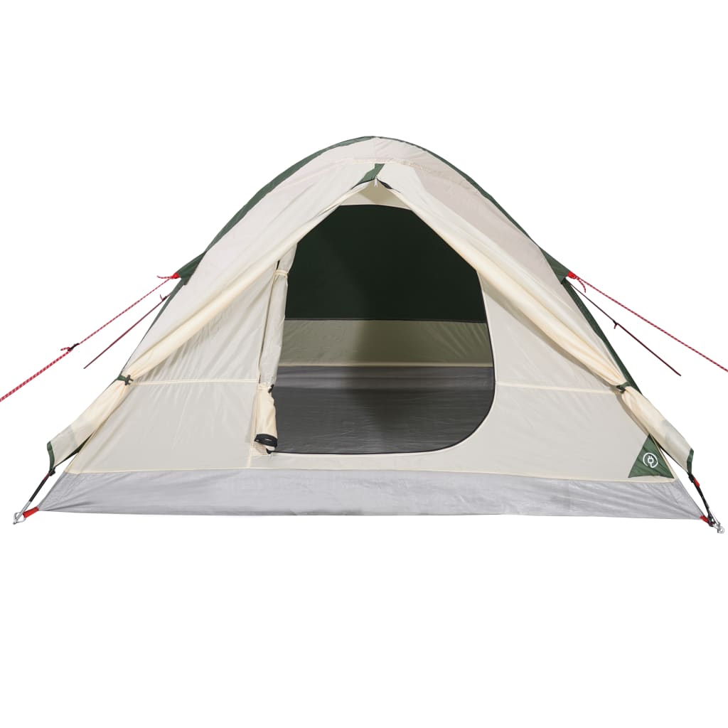 vidaXL Camping Tent Dome 3-Person Green Waterproof