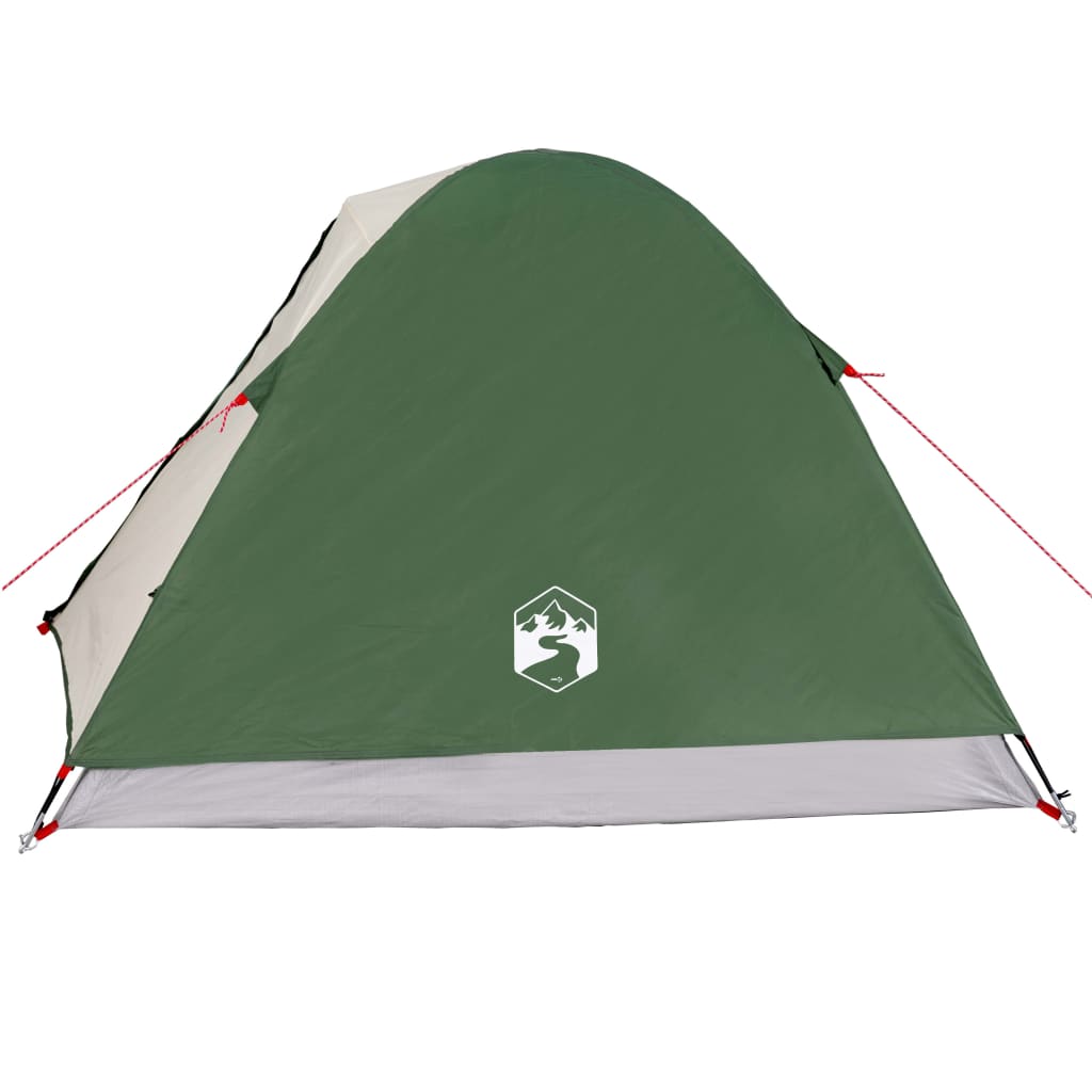 vidaXL Camping Tent Dome 3-Person Green Waterproof