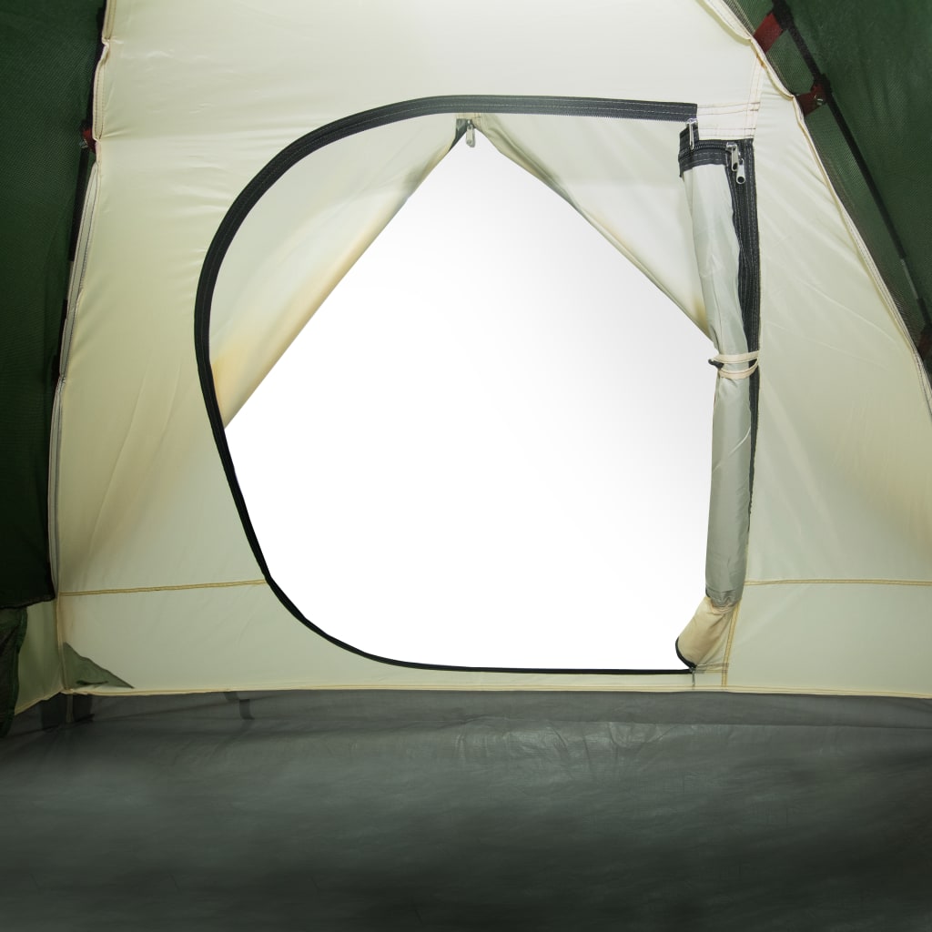 vidaXL Camping Tent Dome 3-Person Green Waterproof