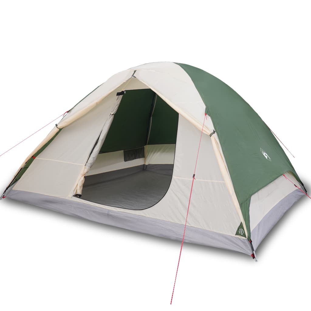 vidaXL Camping Tent Dome 6-Person Green Waterproof