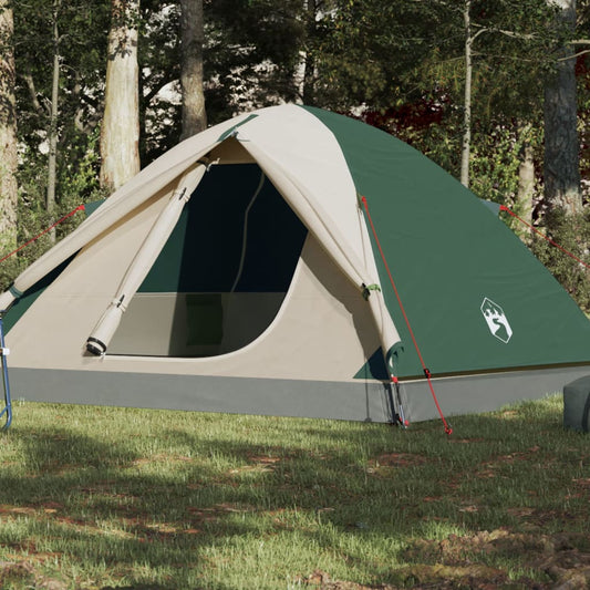 vidaXL Camping Tent Dome 6-Person Green Waterproof