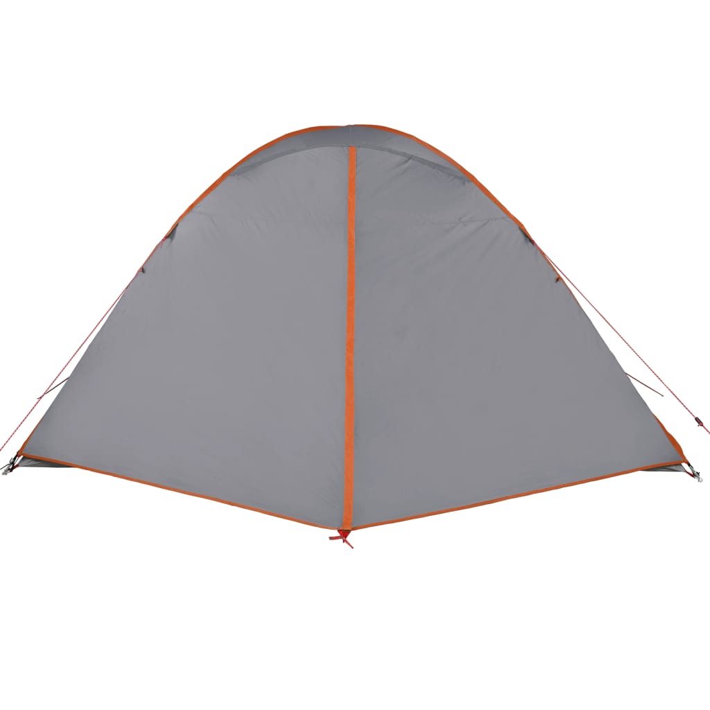 Camping Tent Dome 6-Person Orange Waterproof