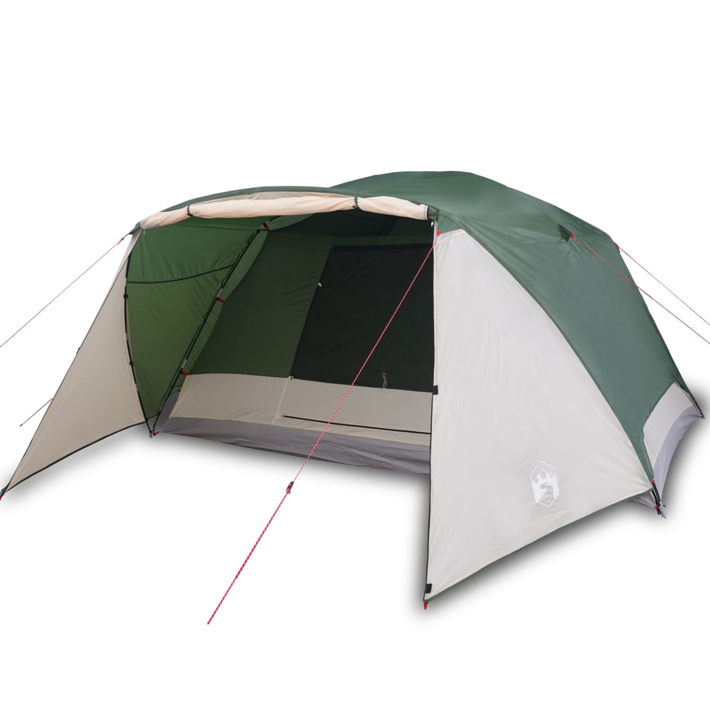 vidaXL Family Tent with Porch 6-Person Green Waterproof