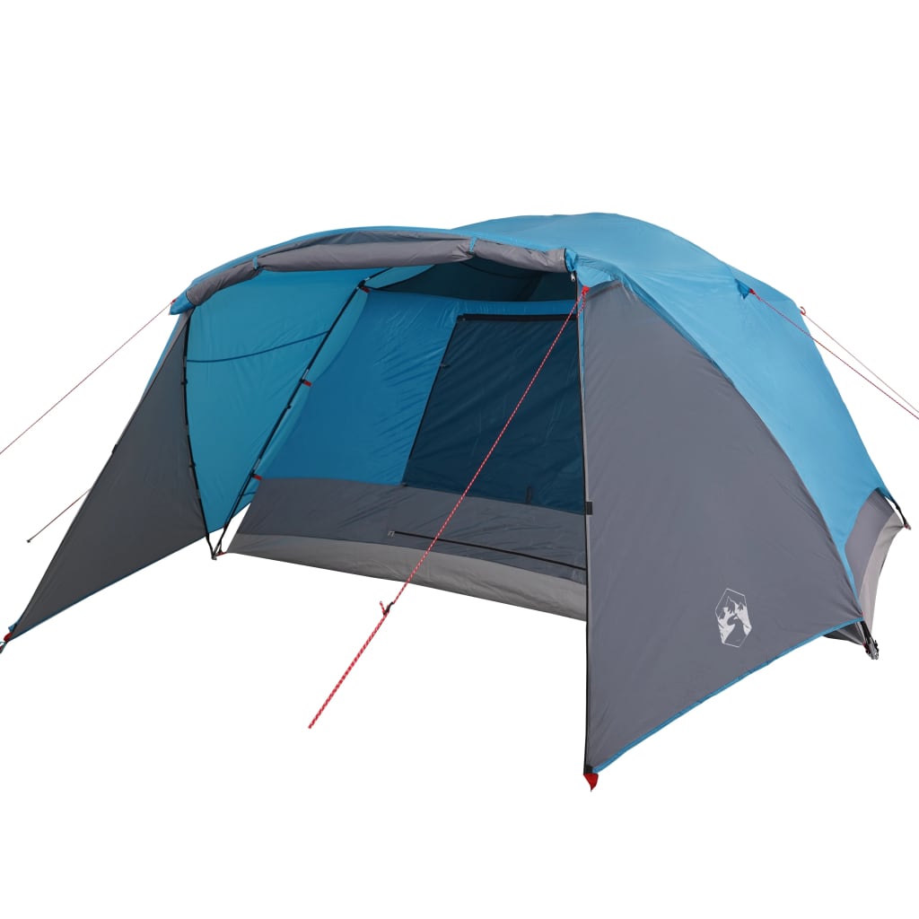 vidaXL Family Tent with Porch 6-Person Blue Waterproof