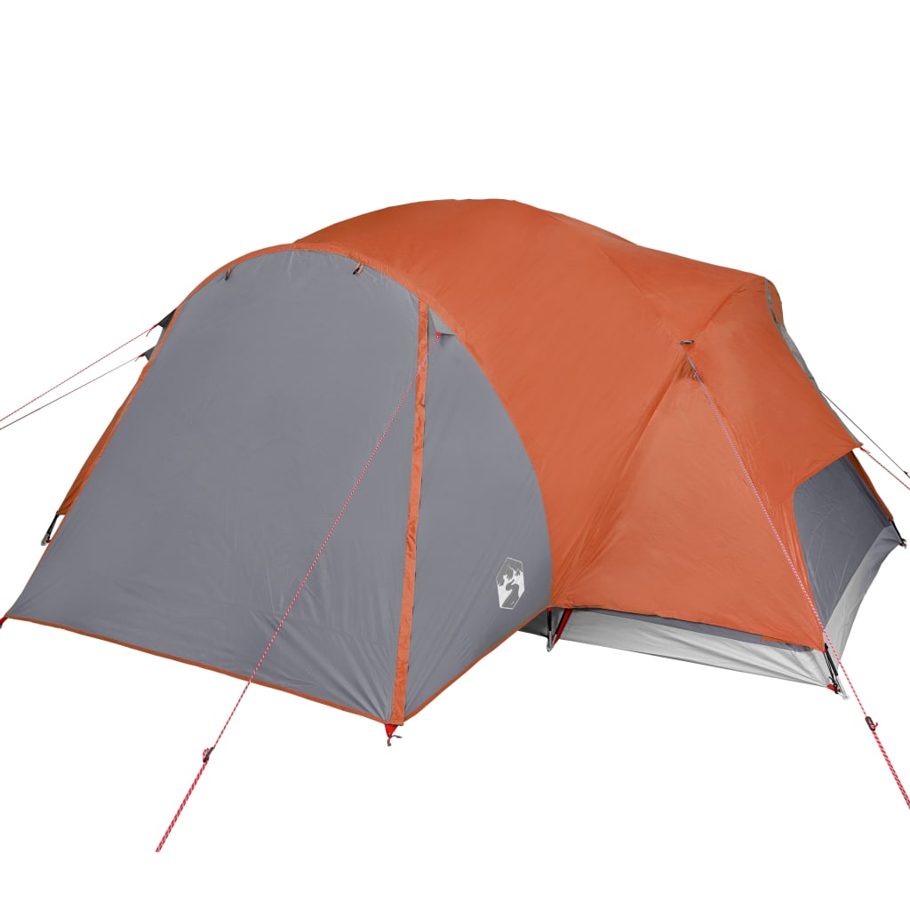 vidaXL Family Tent Crossvent 8-Person Orange Waterproof