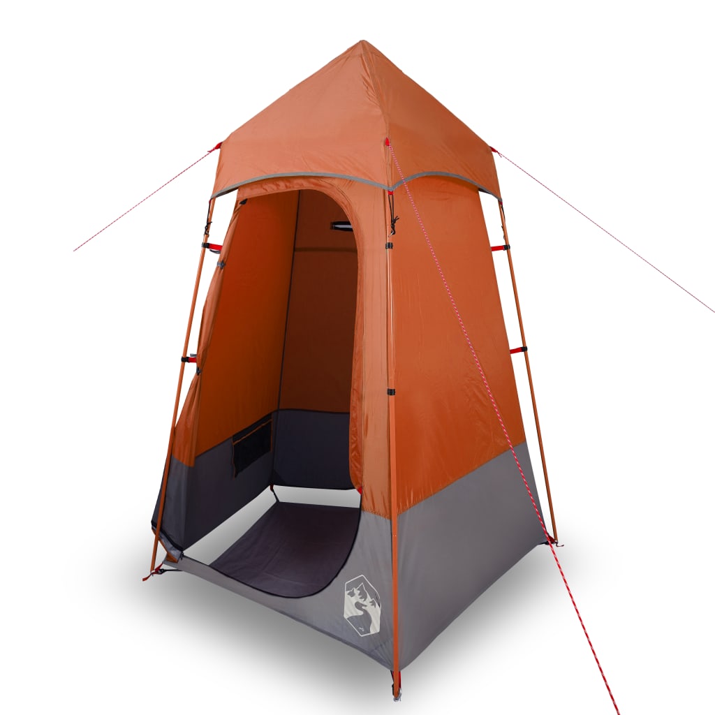 vidaXL Toilet Tent Grey and Orange Waterproof