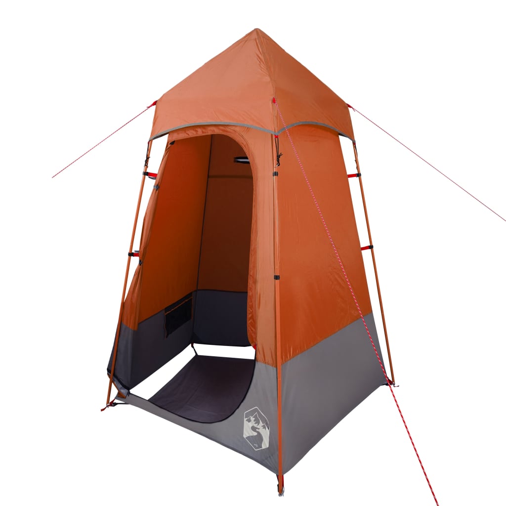 vidaXL Toilet Tent Grey and Orange Waterproof