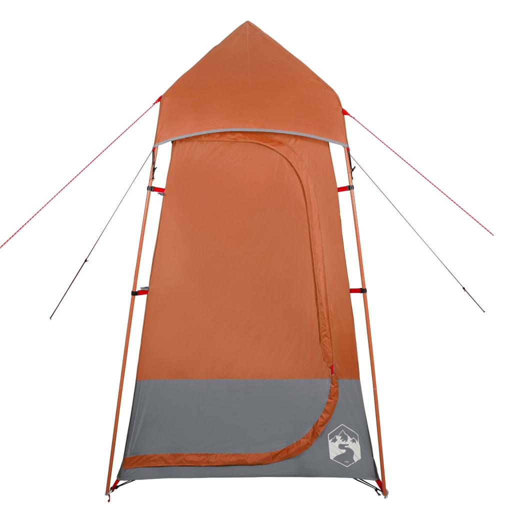 vidaXL Toilet Tent Grey and Orange Waterproof