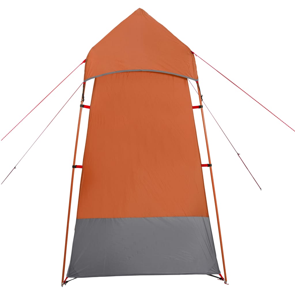 vidaXL Toilet Tent Grey and Orange Waterproof