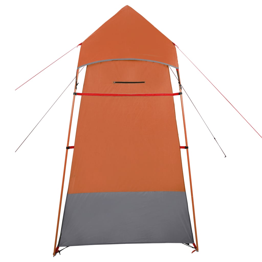 vidaXL Toilet Tent Grey and Orange Waterproof