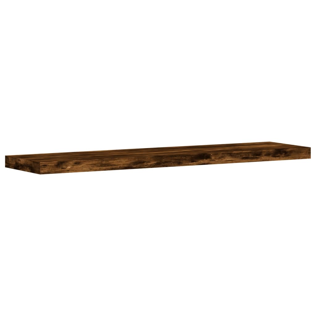 Wall Shelves 4 pcs Smoked Oak 40x10x1,5 cm Engineered Wood