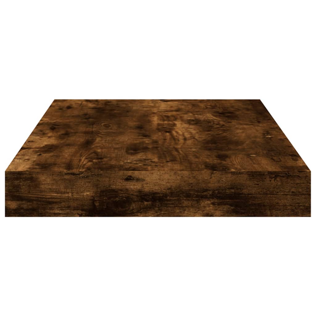 Wall Shelves 4 pcs Smoked Oak 40x10x1,5 cm Engineered Wood