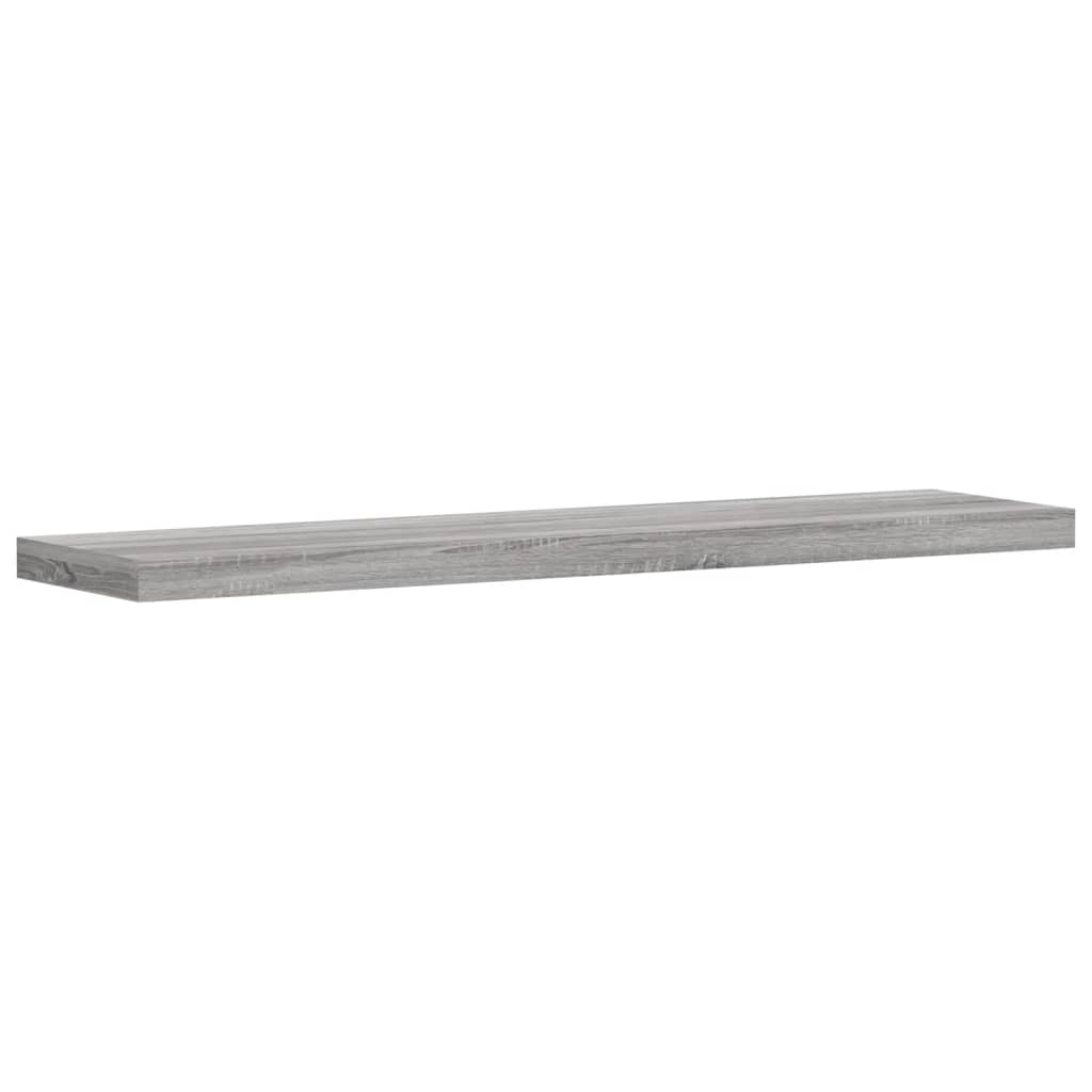Wall Shelves 4 pcs Grey Sonoma 40x10x1,5 cm Engineered Wood
