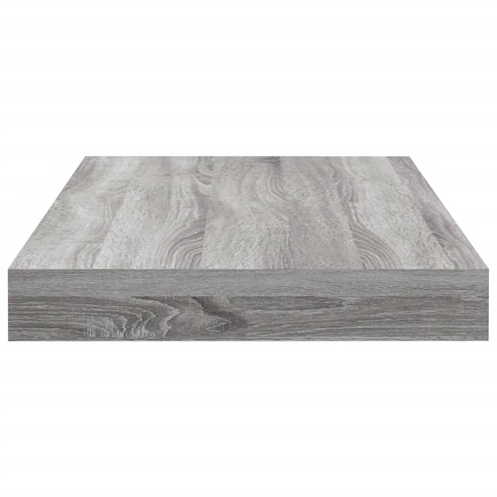 Wall Shelves 4 pcs Grey Sonoma 40x10x1,5 cm Engineered Wood
