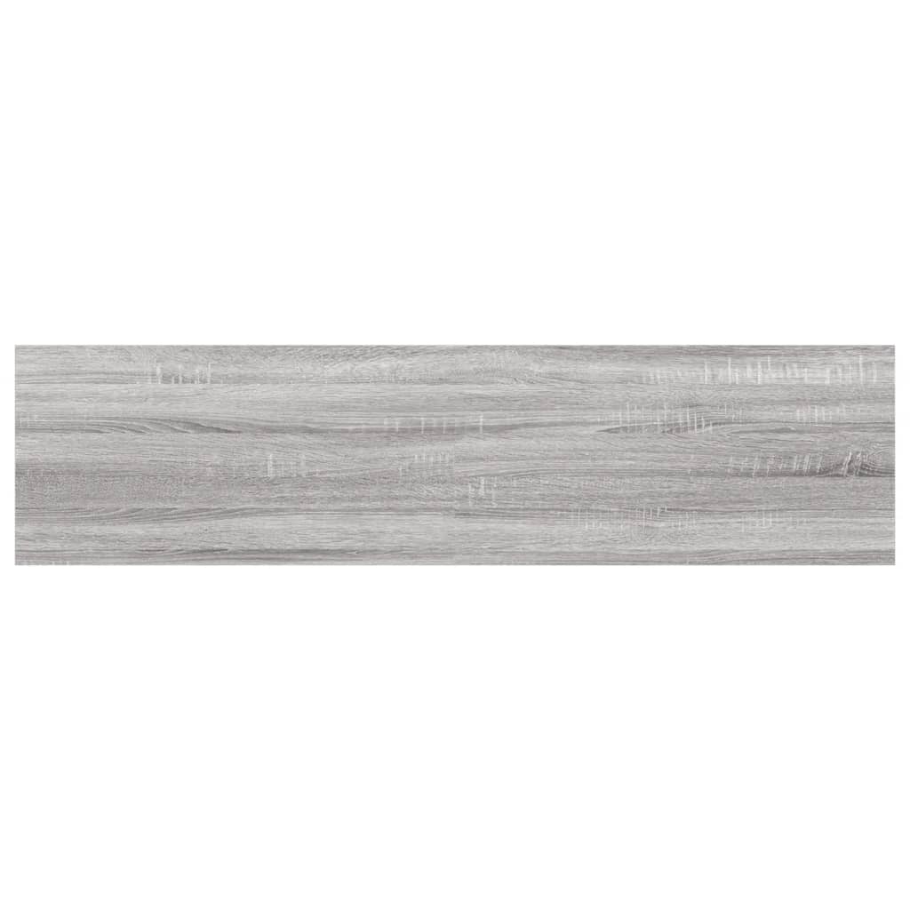 Wall Shelves 4 pcs Grey Sonoma 40x10x1,5 cm Engineered Wood