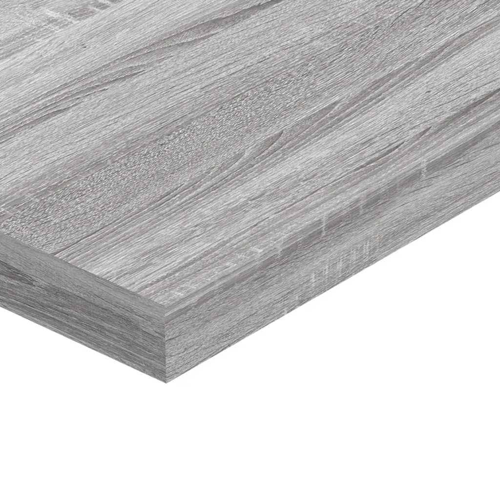 Wall Shelves 4 pcs Grey Sonoma 40x10x1,5 cm Engineered Wood