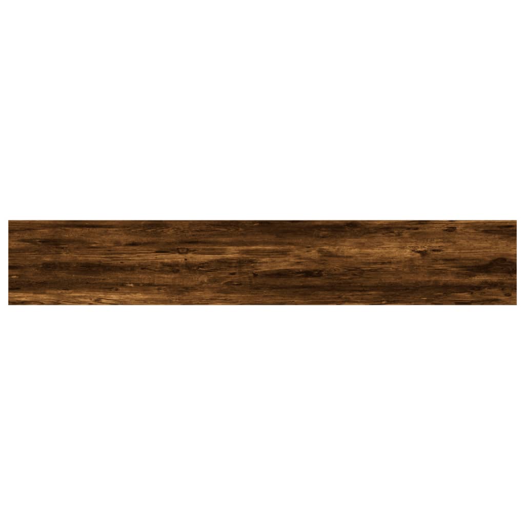 vidaXL Wall Shelves 4 pcs Smoked Oak 60x10x1.5 cm Engineered Wood